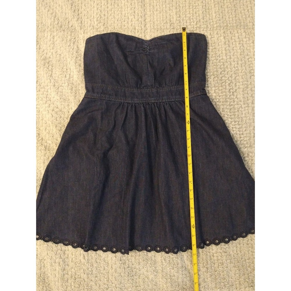 Juicy couture denim strapless mini dress Sulz 12 Sexy Feminine City Y2k - Picture 8 of 12